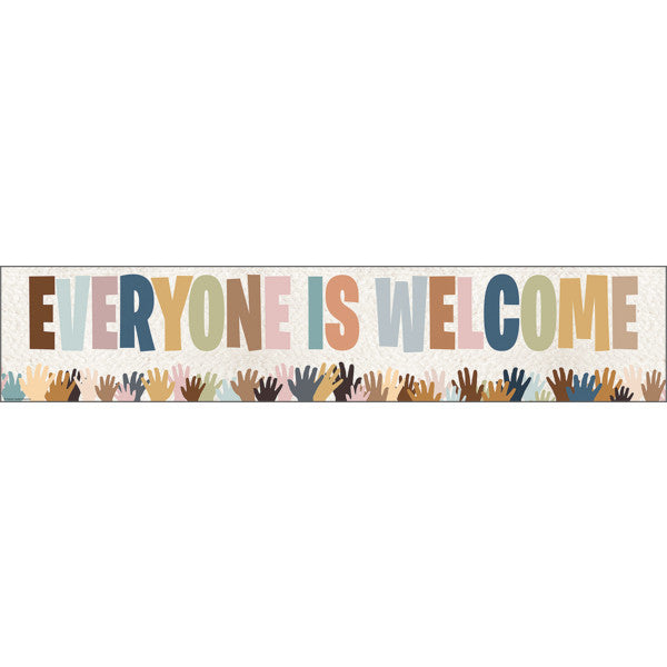 Everyone is Welcome Helping Hands Banner [TCR7131]