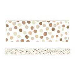 Natural Polka Dots Straight Borders [CD108444] (D) (Archived)