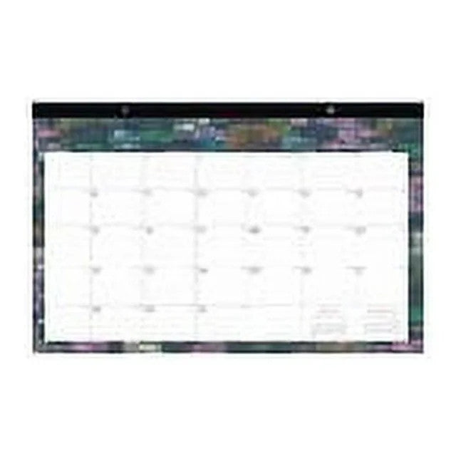 Blue Sky Cosie May Navy Monthly Desk Pad Calendar, 17" x 11", July 2024 to June 2025 [150518]