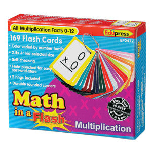 Math in a Flash Cards: Multiplication [TCR62432]