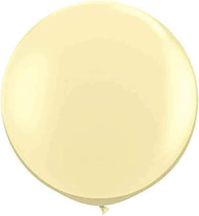 Qualatex 3' Ivory Silk Latex Balloons - 2 Count [43657]