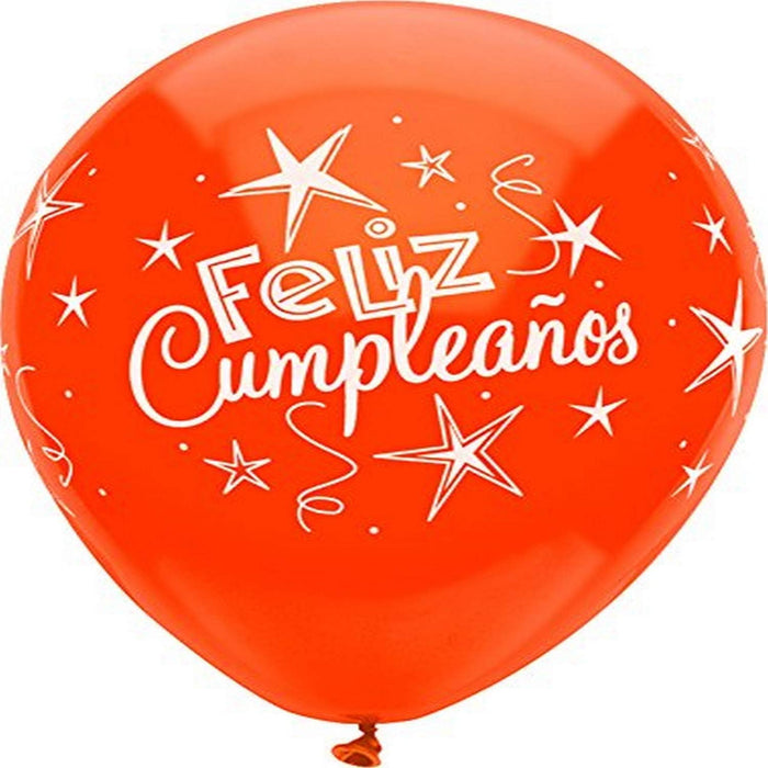 Feliz Cumpleanos 12 Inch Latex Balloons Bag of 8 [42861]